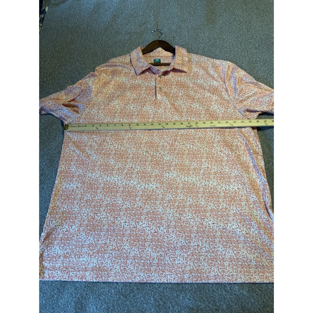 New PGA Tour Polo Shirt Men's 2XL Pro Series Orange Short Sleeve Golf - Picture 6 of 8